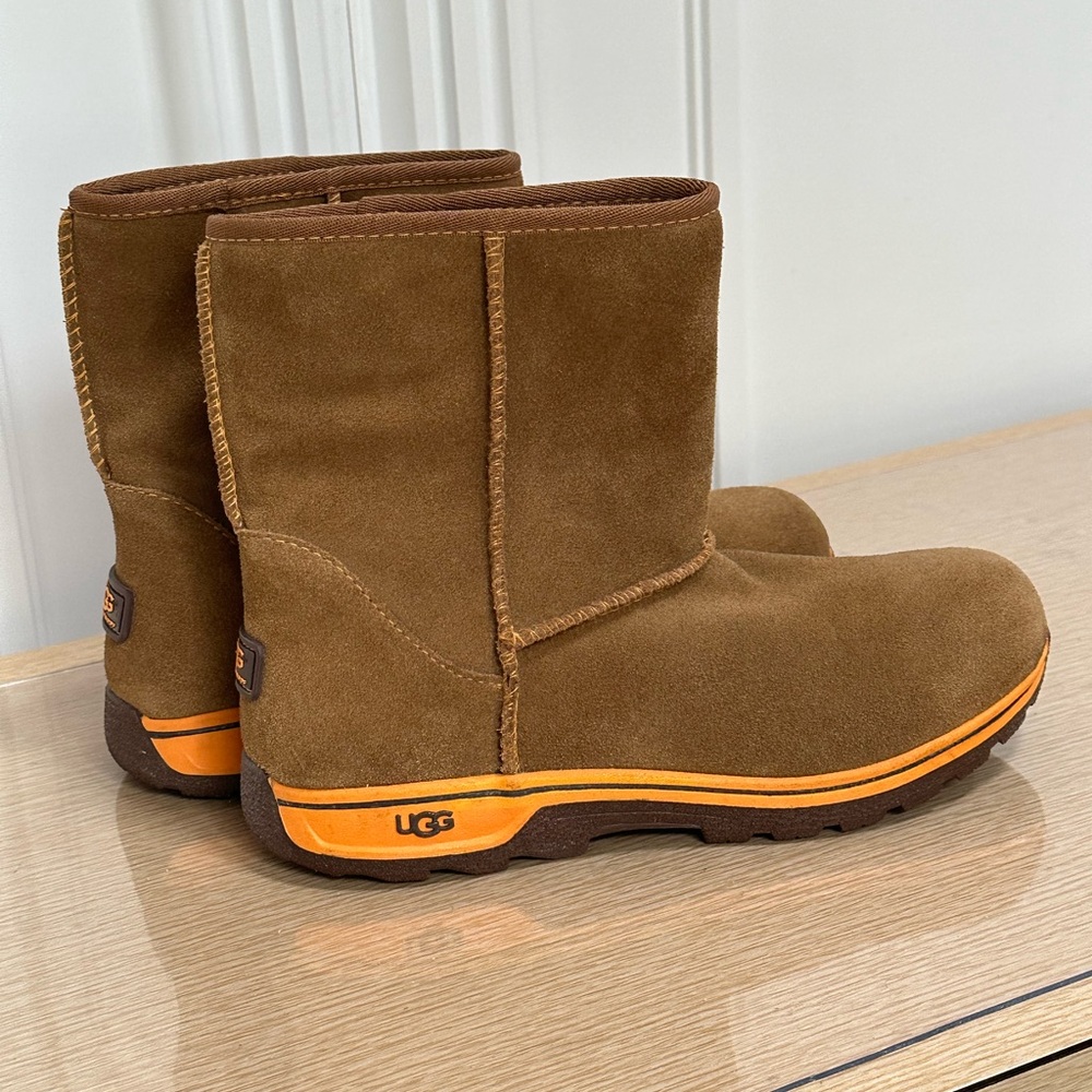 UGG Tan and Orange Waterproof Boots